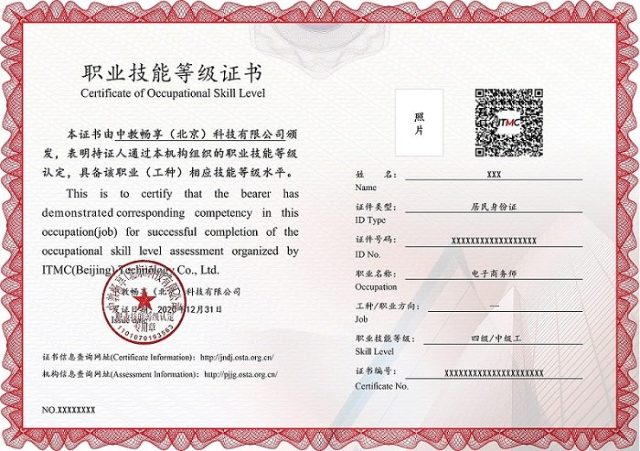 电子商务师职业技能等级证书